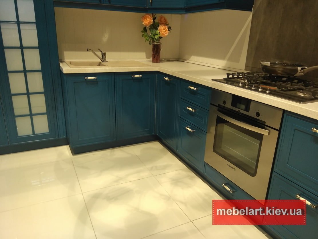 Синяя кухня под заказ