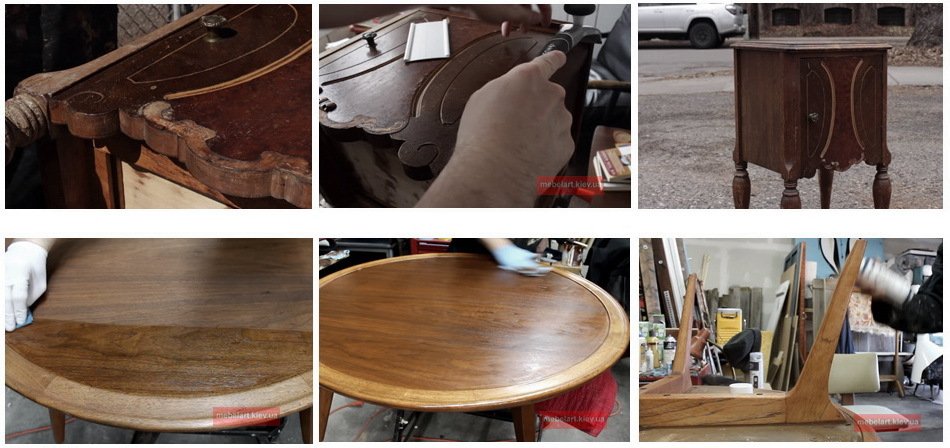 ремонт антикварной деревянной мебели Украина